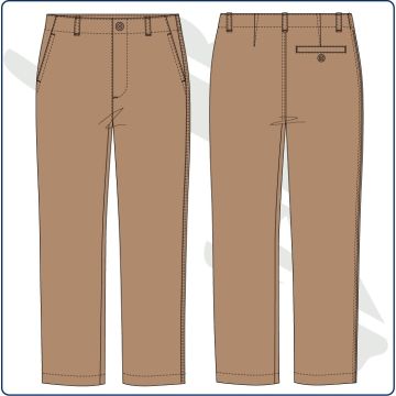 PANT UNIF NIÑA SLIM FIT ART. 4195 CAMEL C78684
