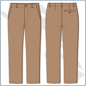PANT UNIF NIÑA REGULAR FIT ART. 4195 CAMEL C78684